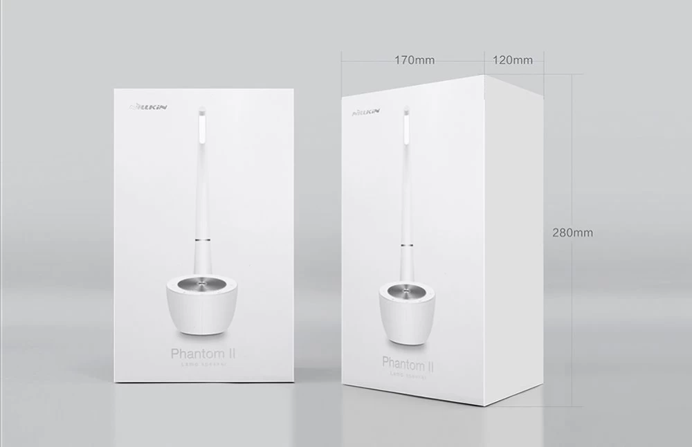 Bluetooth skaļruņi Phantom Ⅱ LED Lamp / Speaker  balts