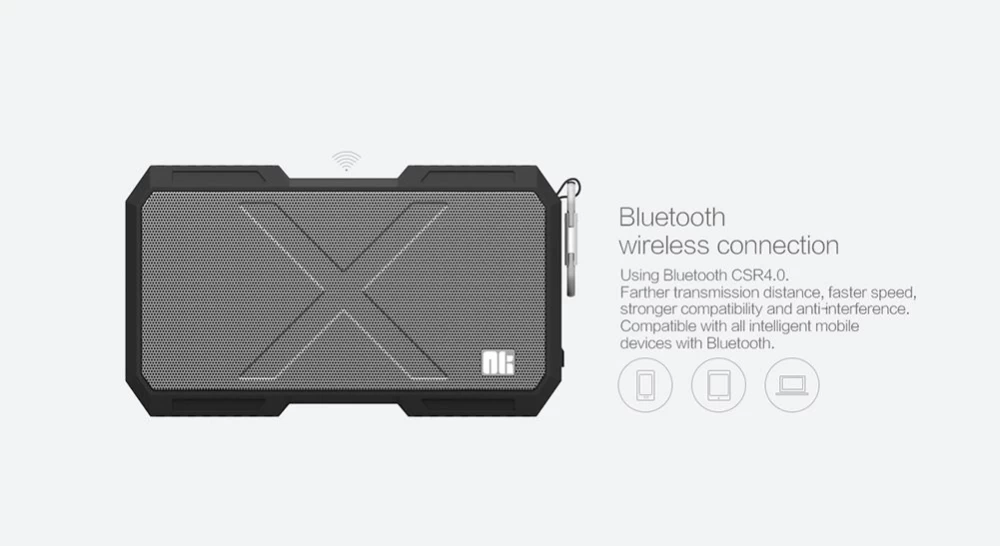 Accessories Bluetooth speakers Nillkin X-Man IPX4 Waterproof Speaker  red