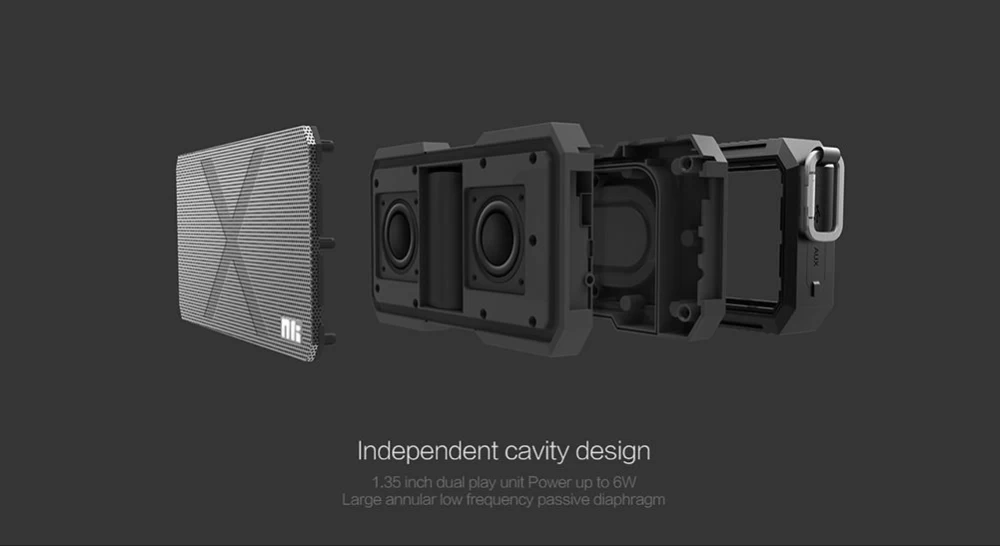 Bluetooth skaļruņi Nillkin X-Man IPX4 Waterproof Speaker  zaļš