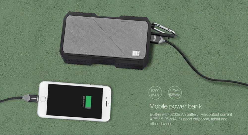 Bluetooth skaļruņi Nillkin X-Man IPX4 Waterproof Speaker  zaļš