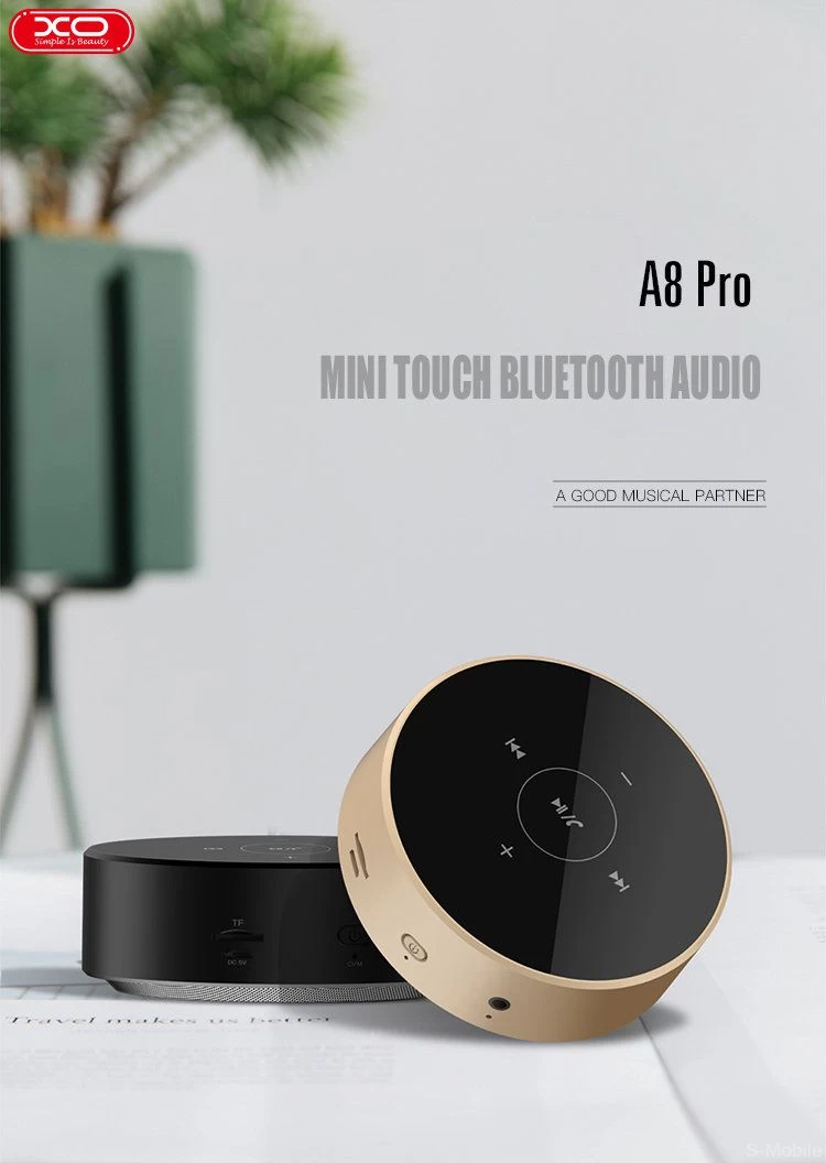 Puhelintarvikkeet Bluetooth-kaiuttimet XO MOBILE A8 PRO Gold Bluetooth Mini Wireless Speaker  kultainen
