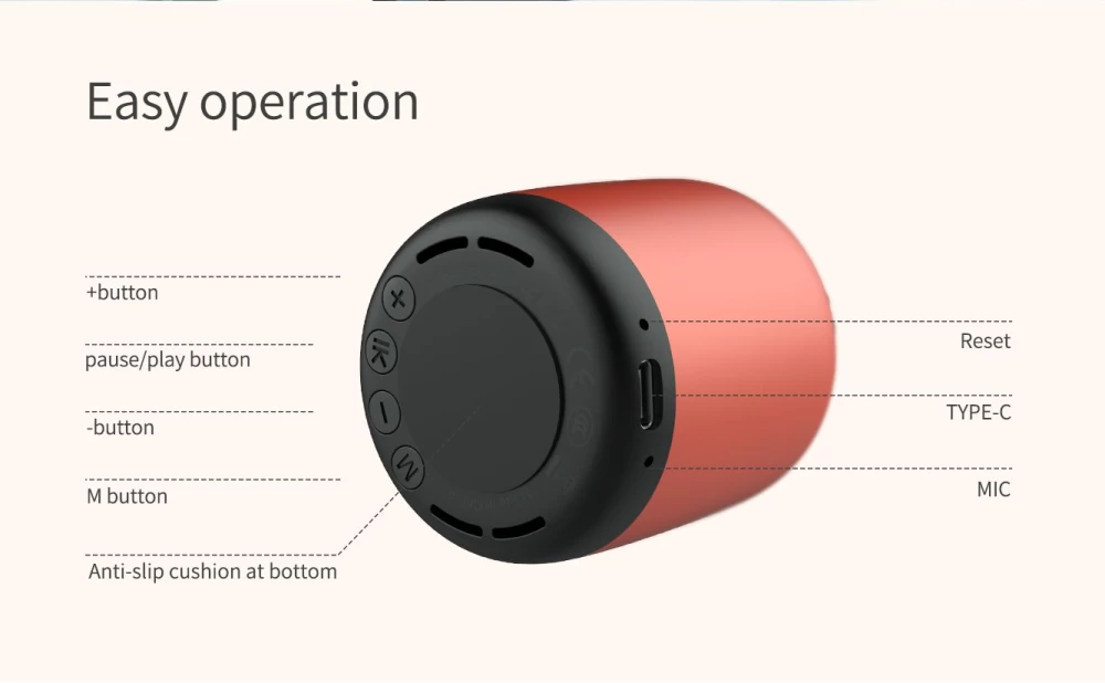  Bluetooth skaļruņi Bullet Mini Wireless Speaker  zils