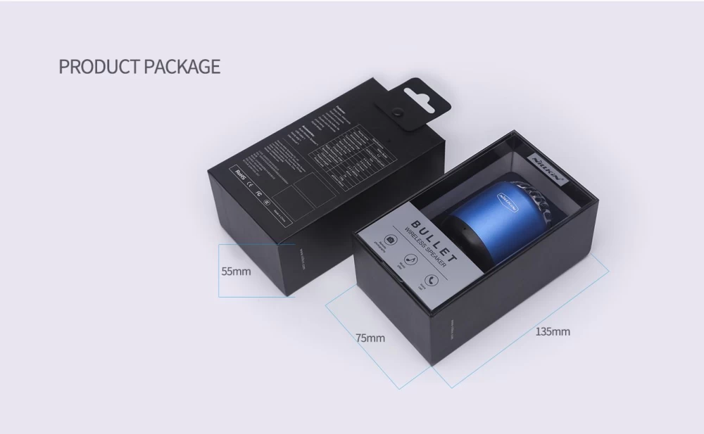  Bluetooth skaļruņi Bullet Mini Wireless Speaker  zils