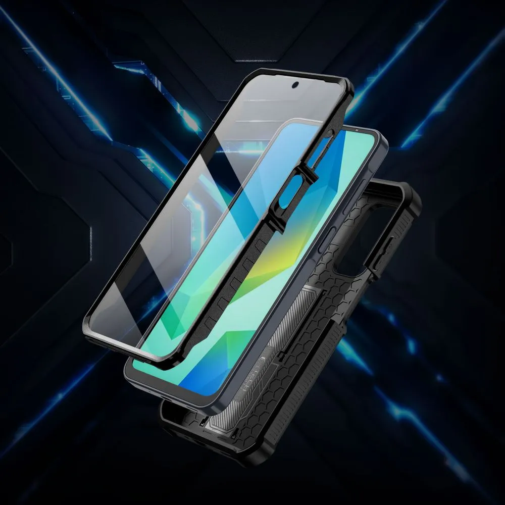 Samsung Galaxy A16 4G/5G case black TECH-PROTECT KEVLAR CAM+ 4G / 5G