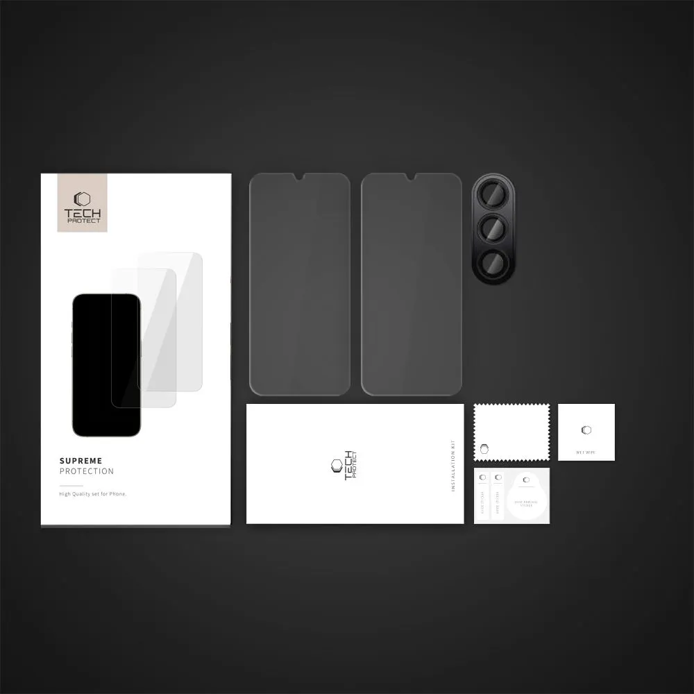 Samsung Galaxy A16 4G/5G aizsargstikls  TECH-PROTECT SUPREME SET