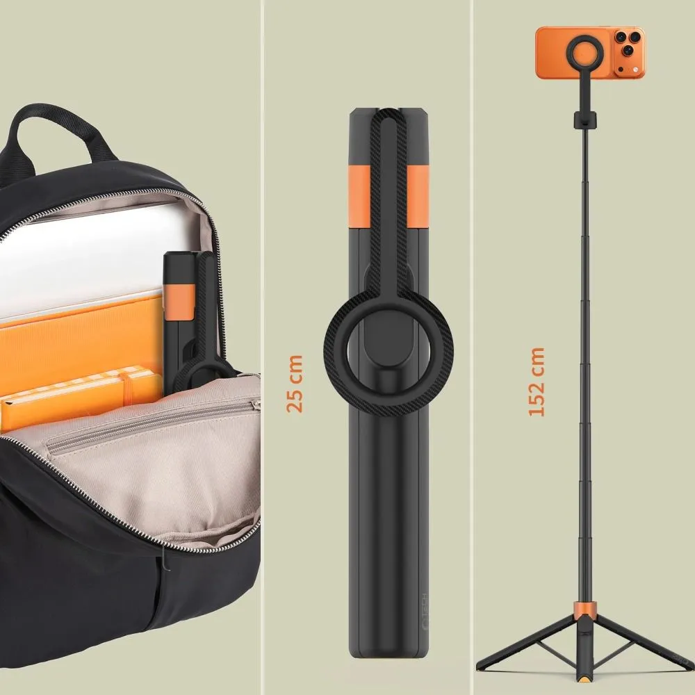  Selfie Stick TECH-PROTECT L10S MAGSAFE BLUETOOTH SELFIE STICK TRIPOD Viedierīču 