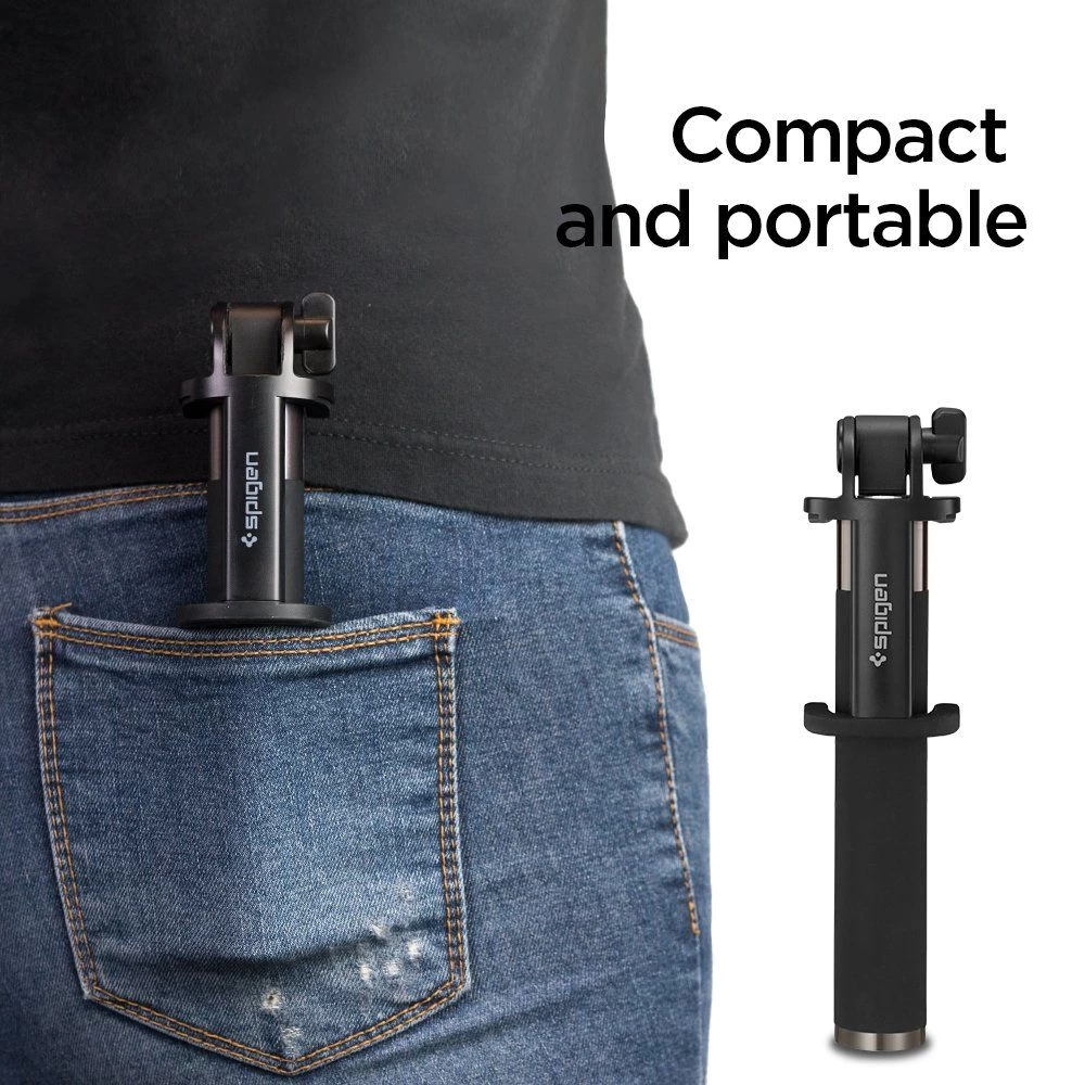  Selfie Stick SPIGEN Wireless  melns