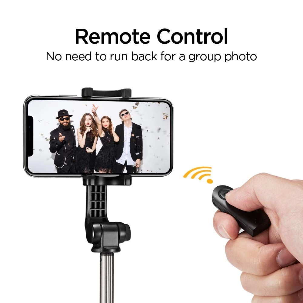  Selfie Stick SPIGEN Wireless Tripod  melns