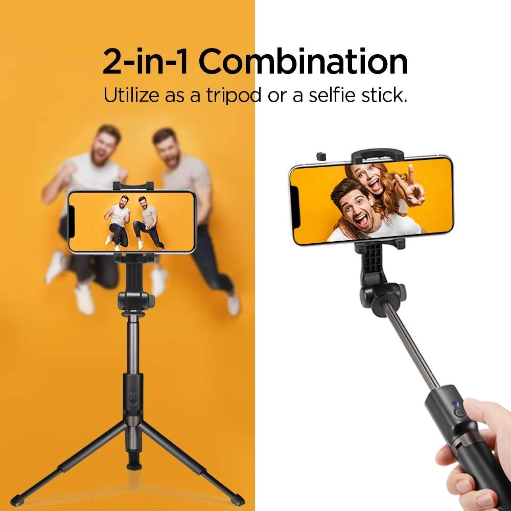  Selfie Stick SPIGEN Wireless Tripod  melns
