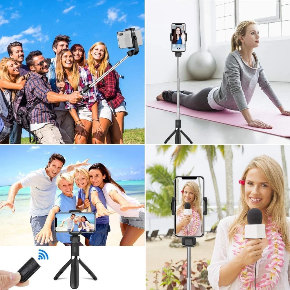  Selfie Stick TECH-PROTECT L01S Wireless Tripod  melns