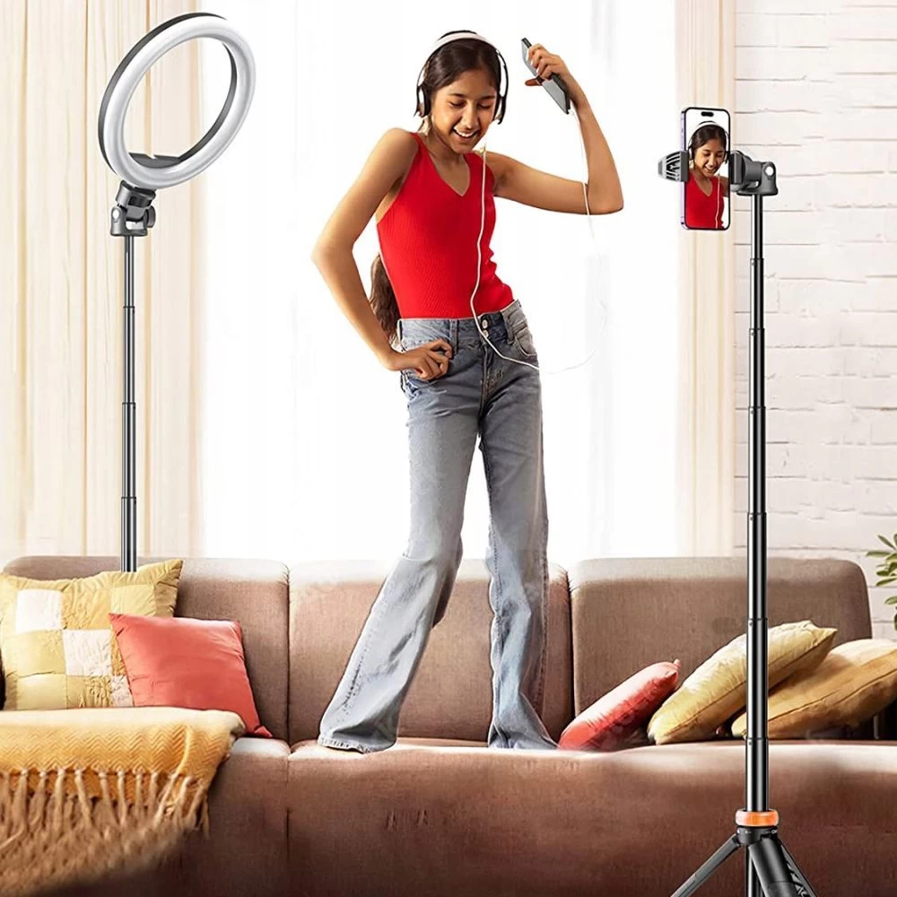  Selfie Stick TECH-PROTECT L03S WIRELESS SELFIE STICK TRIPOD  melns