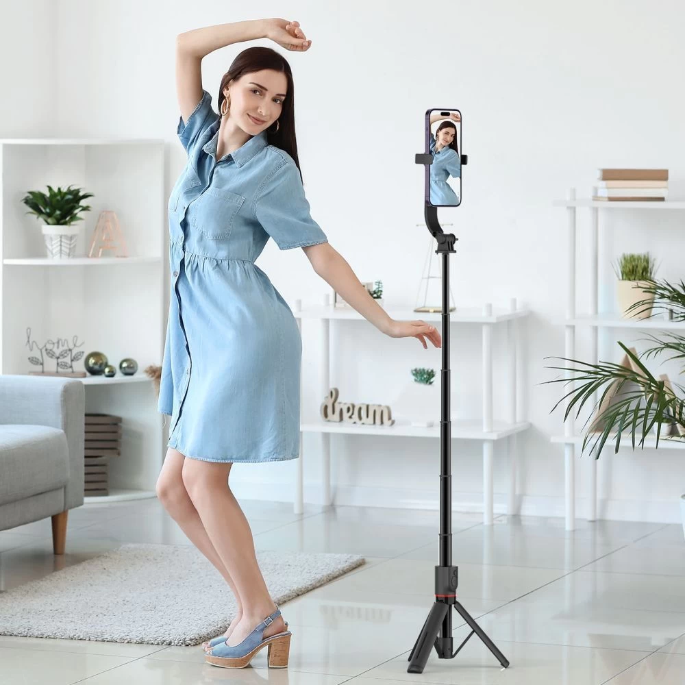  Selfie Stick TECH-PROTECT L04S MAGSAFE WIRELESS SELFIE STICK TRIPOD  melns