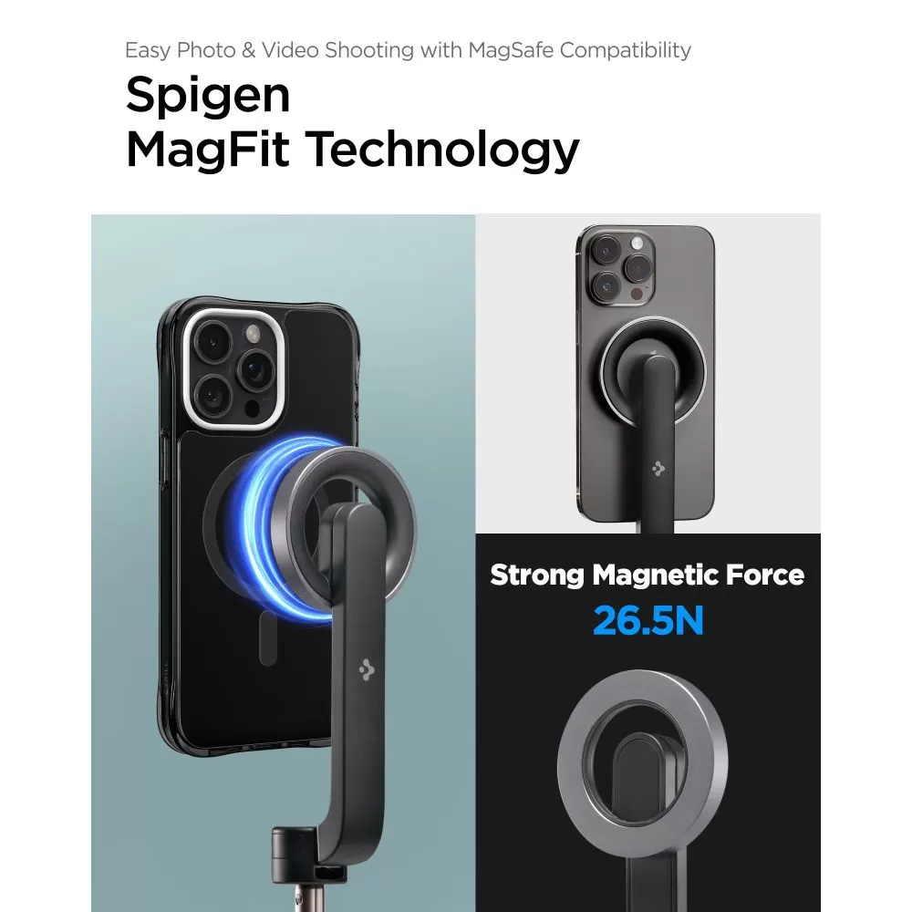  Selfie Stick SPIGEN S570W MAGSAFE BLUETOOTH SELFIE STICK TRIPOD  melns