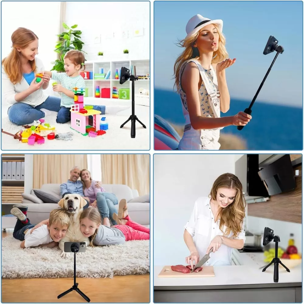  Selfie Stick TECH-PROTECT L06S MAGSAFE BLUETOOTH SELFIE STICK TRIPOD  melns