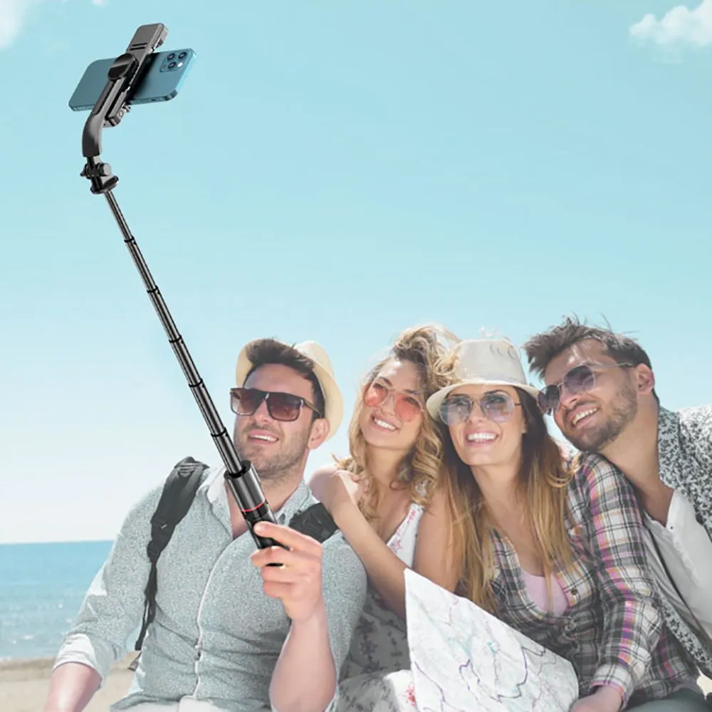 Selfie Stick TECH-PROTECT L05S BLUETOOTH SELFIE STICK TRIPOD & LED LIGHT  melns