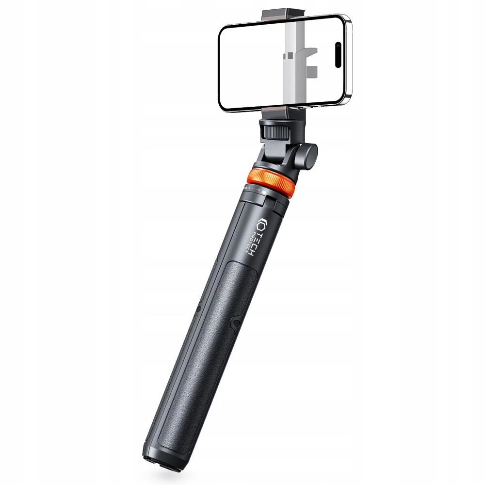  Selfie Stick TECH-PROTECT L03S WIRELESS SELFIE STICK TRIPOD  melns