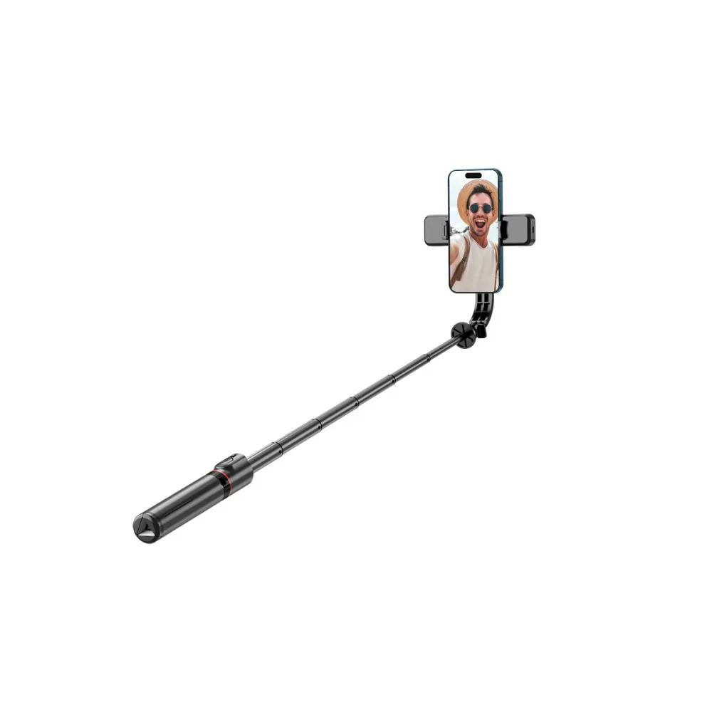 Selfie Stick TECH-PROTECT L05S BLUETOOTH SELFIE STICK TRIPOD & LED LIGHT  melns