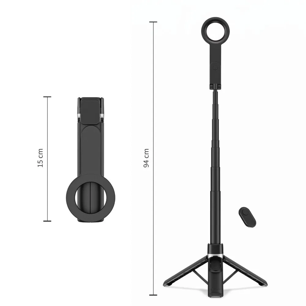  Selfie Stick TECH-PROTECT L11S MAGSAFE BLUETOOTH SELFIE STICK TRIPOD Viedierīču melns