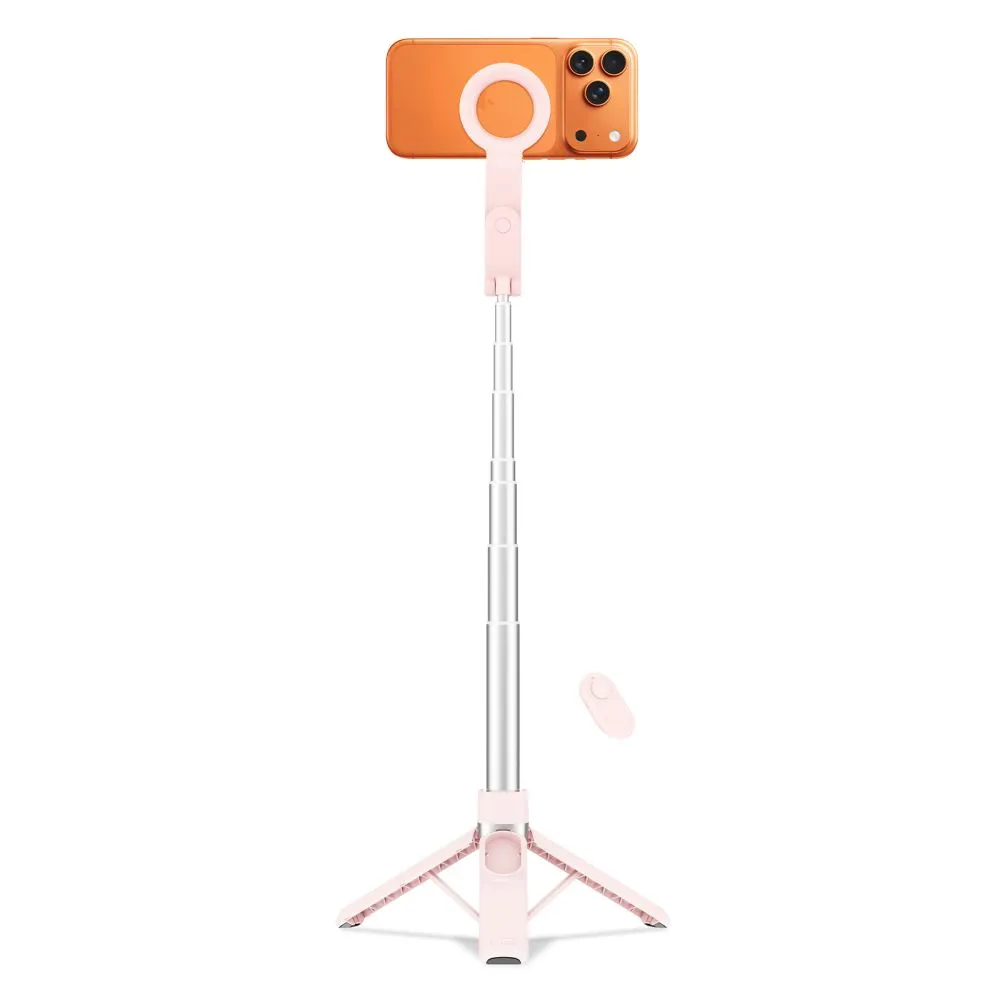  Selfie Stick TECH-PROTECT L11S MAGSAFE BLUETOOTH SELFIE STICK TRIPOD Viedierīču rozā