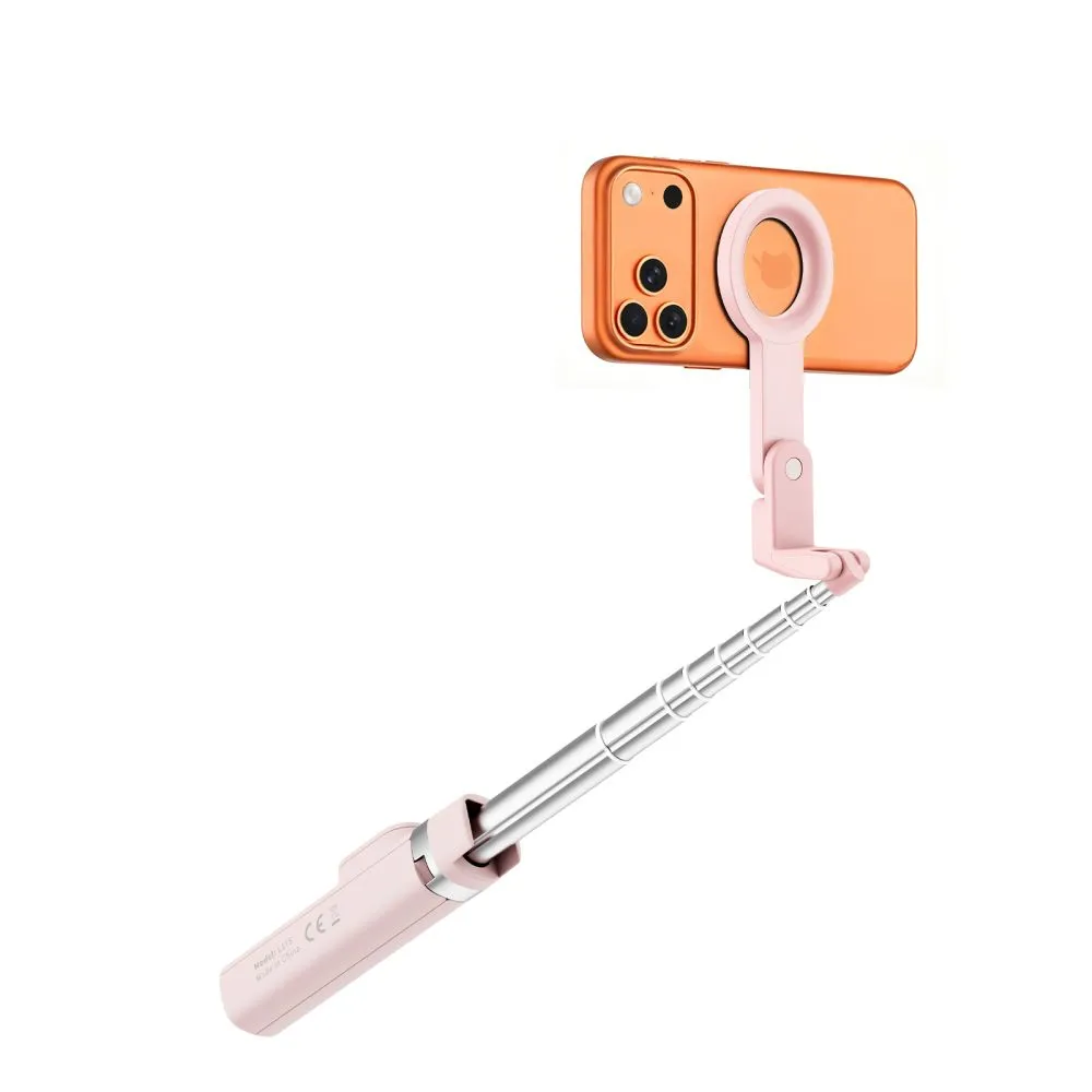  Selfie Stick TECH-PROTECT L11S MAGSAFE BLUETOOTH SELFIE STICK TRIPOD Viedierīču rozā