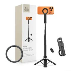 Aksesuāri Selfie Stick Viedierīču Aksesuāri TECH-PROTECT L11S MAGSAFE BLUETOOTH SELFIE STICK TRIPOD