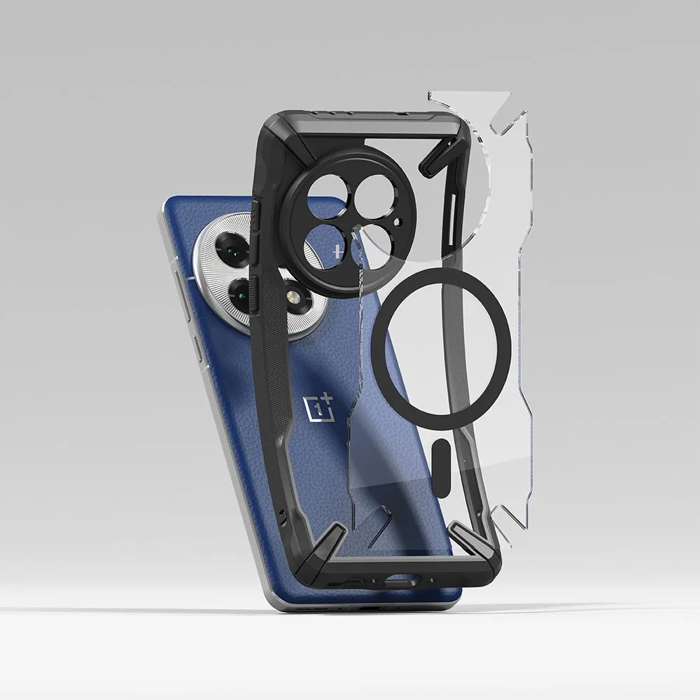 OnePlus 13 vāciņš melns RINGKE FUSION X MAGNETIC MAGSAFE