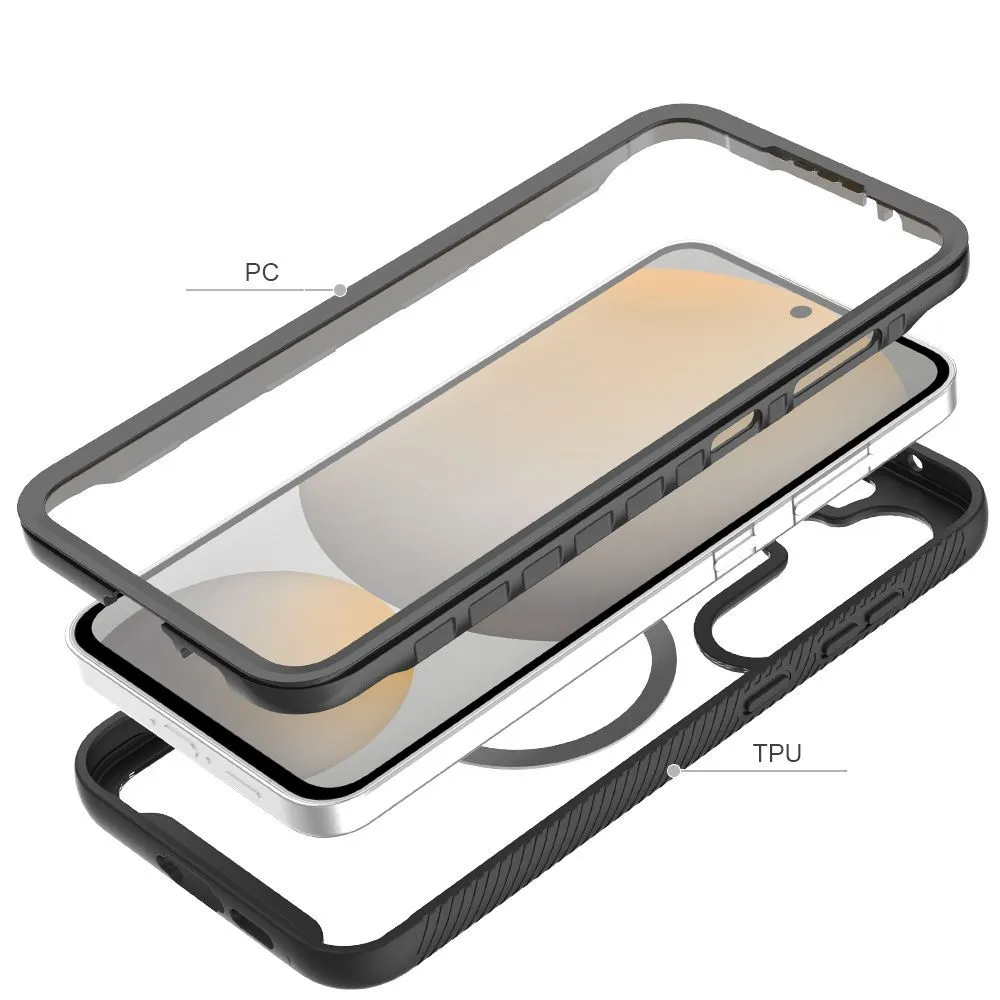 Samsung Galaxy S25 vāciņš melns TECH-PROTECT DEFENSE MAGSAFE