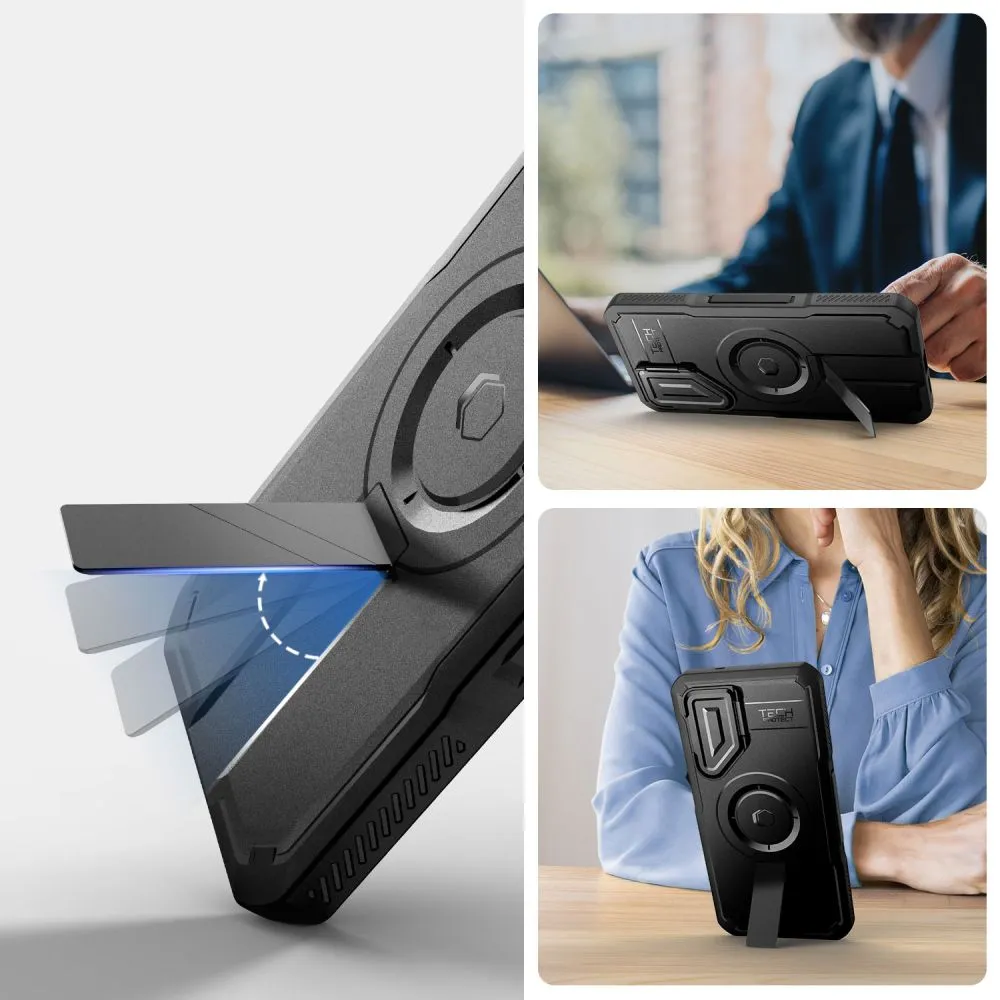 Samsung Galaxy S25 vāciņš melns TECH-PROTECT KEVLAR MAGSAFE+