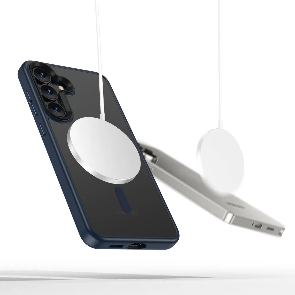 Samsung Galaxy S25 vāciņš zils TECH-PROTECT MAGMAT MAGSAFE