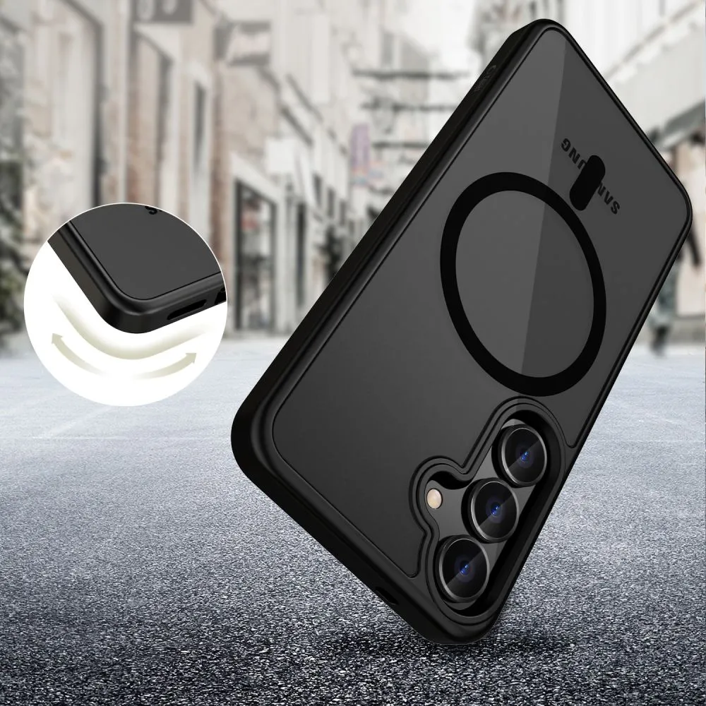 Samsung Galaxy S25 Plus чехол черный TECH-PROTECT MAGMAT MAGSAFE