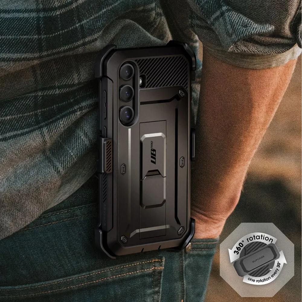 Samsung Galaxy S25 Plus чехол черный SUPCASE UNICORN BEETLE PRO 2-SET