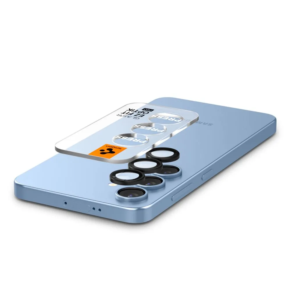 Samsung Galaxy S25 Plus apsauginis stiklas  SPIGEN OPTIK PRO HD GLAS.TR ”EZ FIT” CAMERA PROTECTOR 2-PACK