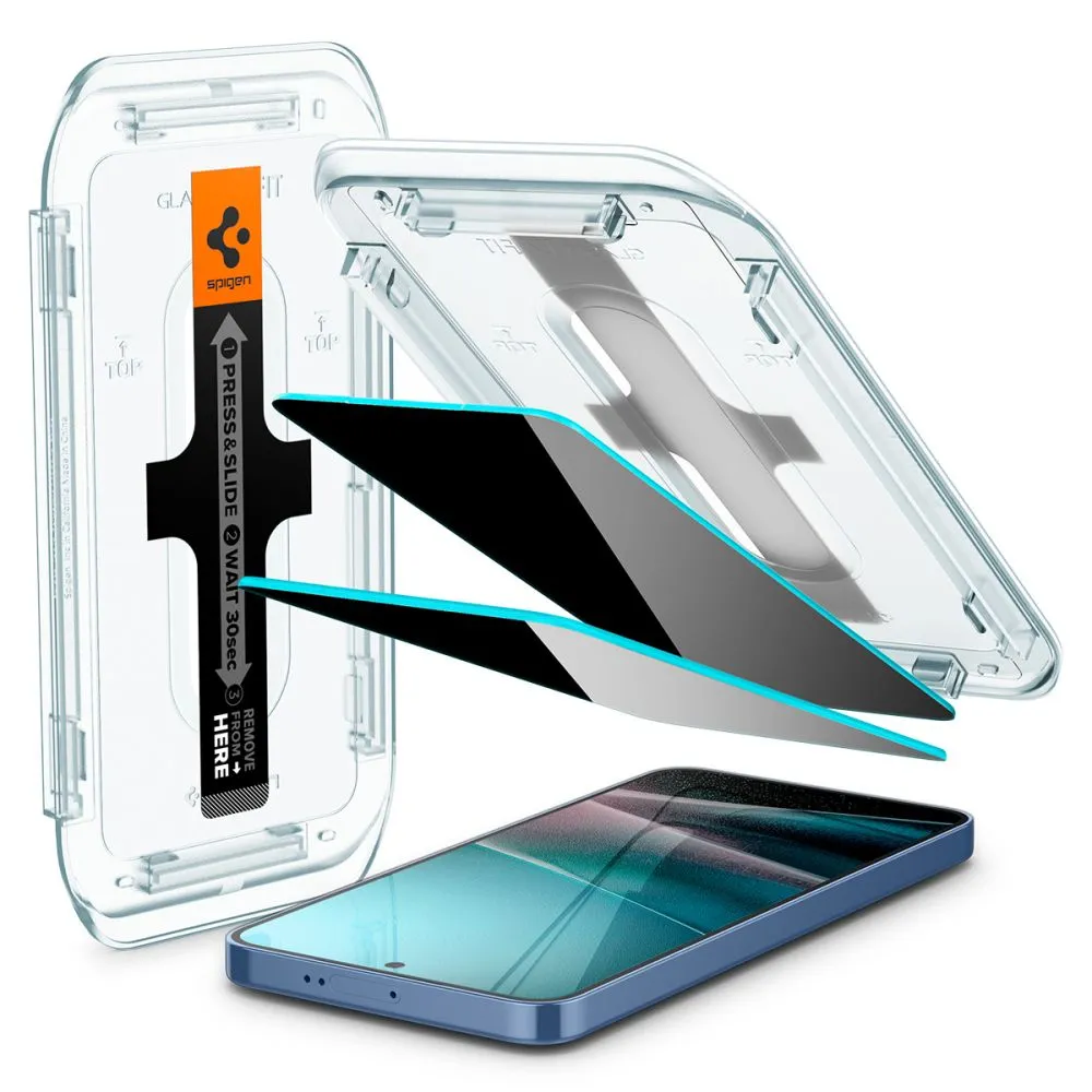 Samsung Galaxy S25 Plus aizsargstikls  SPIGEN GLAS.TR ”EZ FIT” HD PRIVACY 2-PACK
