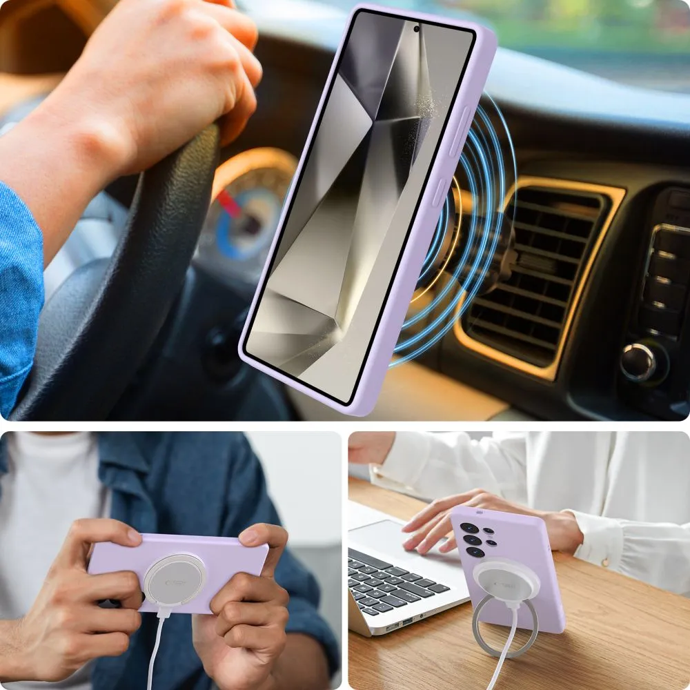 Samsung Galaxy S25 Ultra vāciņš  TECH-PROTECT LIQUID SILICONE MAGSAFE