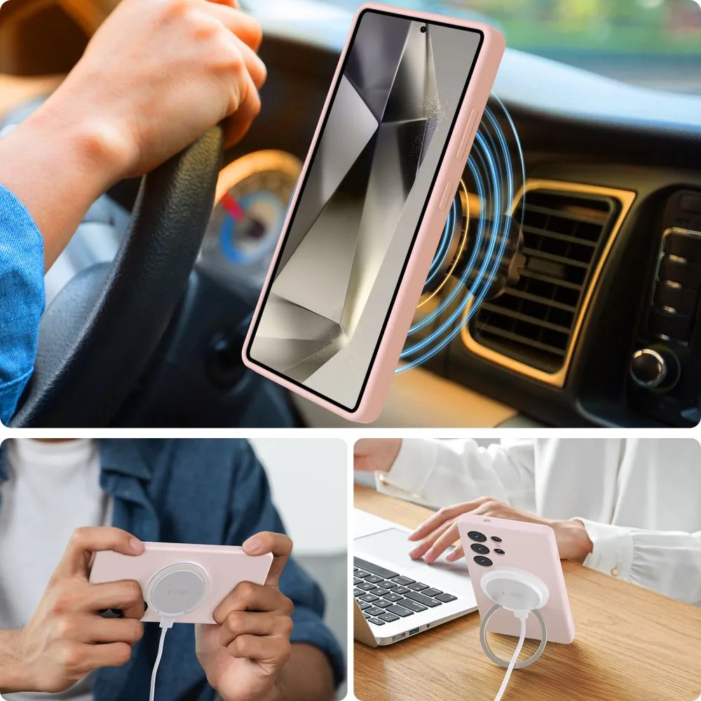 Samsung Galaxy S25 Ultra vāciņš  TECH-PROTECT LIQUID SILICONE MAGSAFE