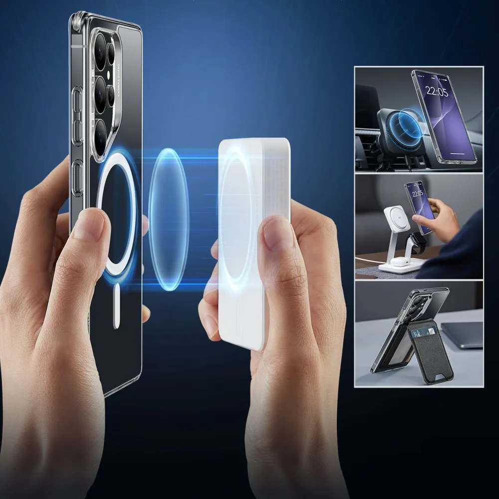 Samsung Galaxy S25 Ultra skal transparent ESR CLASSIC HYBRID HALOLOCK MAGSAFE