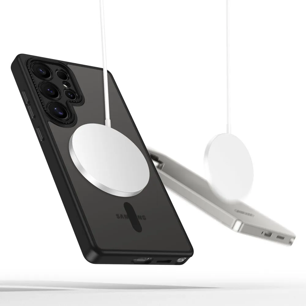 Samsung Galaxy S25 Ultra skal svart TECH-PROTECT MAGCAM MAGSAFE