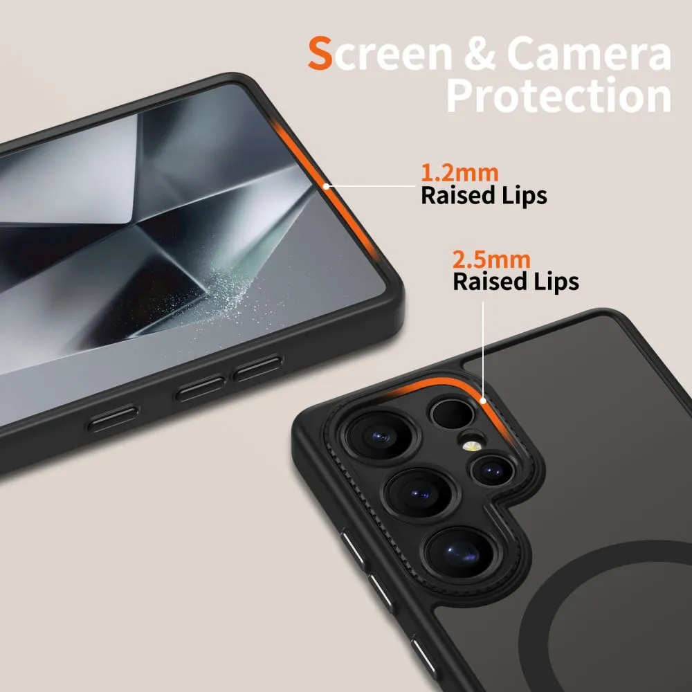 Samsung Galaxy S25 Ultra skal svart TECH-PROTECT MAGCAM MAGSAFE