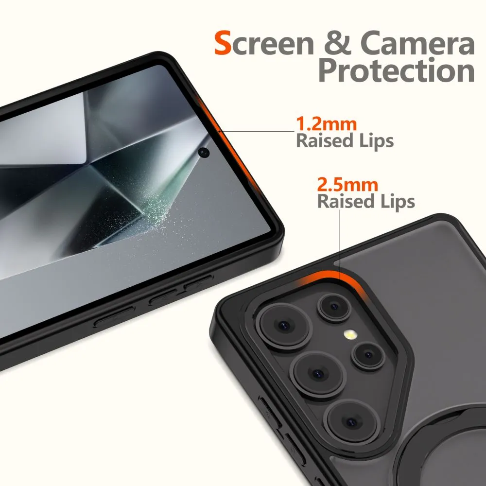 Samsung Galaxy S25 Ultra skal svart TECH-PROTECT MAGRING MAGSAFE