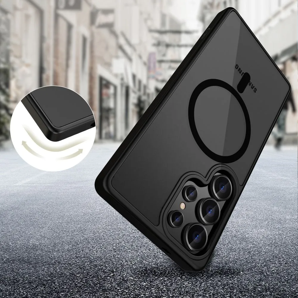 Samsung Galaxy S25 Ultra vāciņš melns TECH-PROTECT MAGMAT MAGSAFE