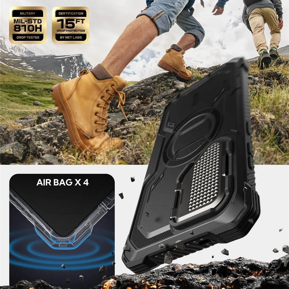 Samsung Galaxy S25 Ultra vāciņš melns SUPCASE IBLSN ARMORBOX MAG MAGSAFE