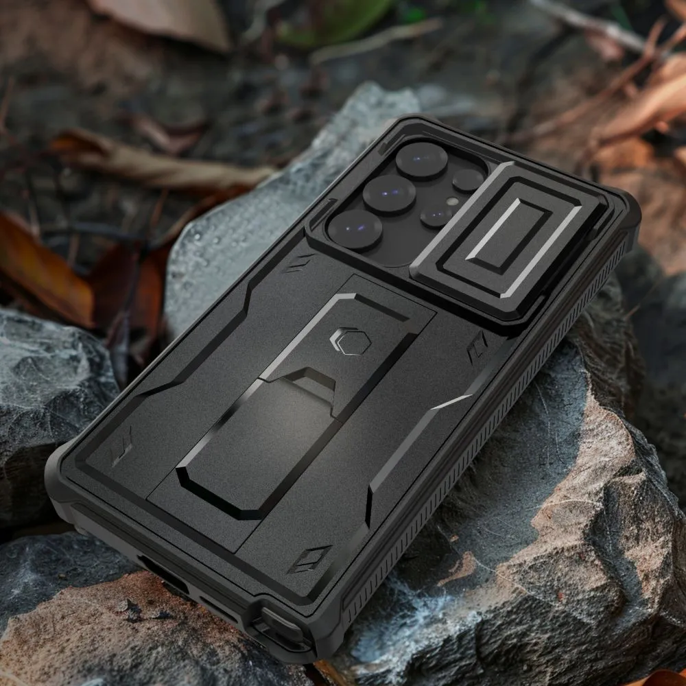 Samsung Galaxy S25 Ultra skal svart TECH-PROTECT KEVLAR CAM+