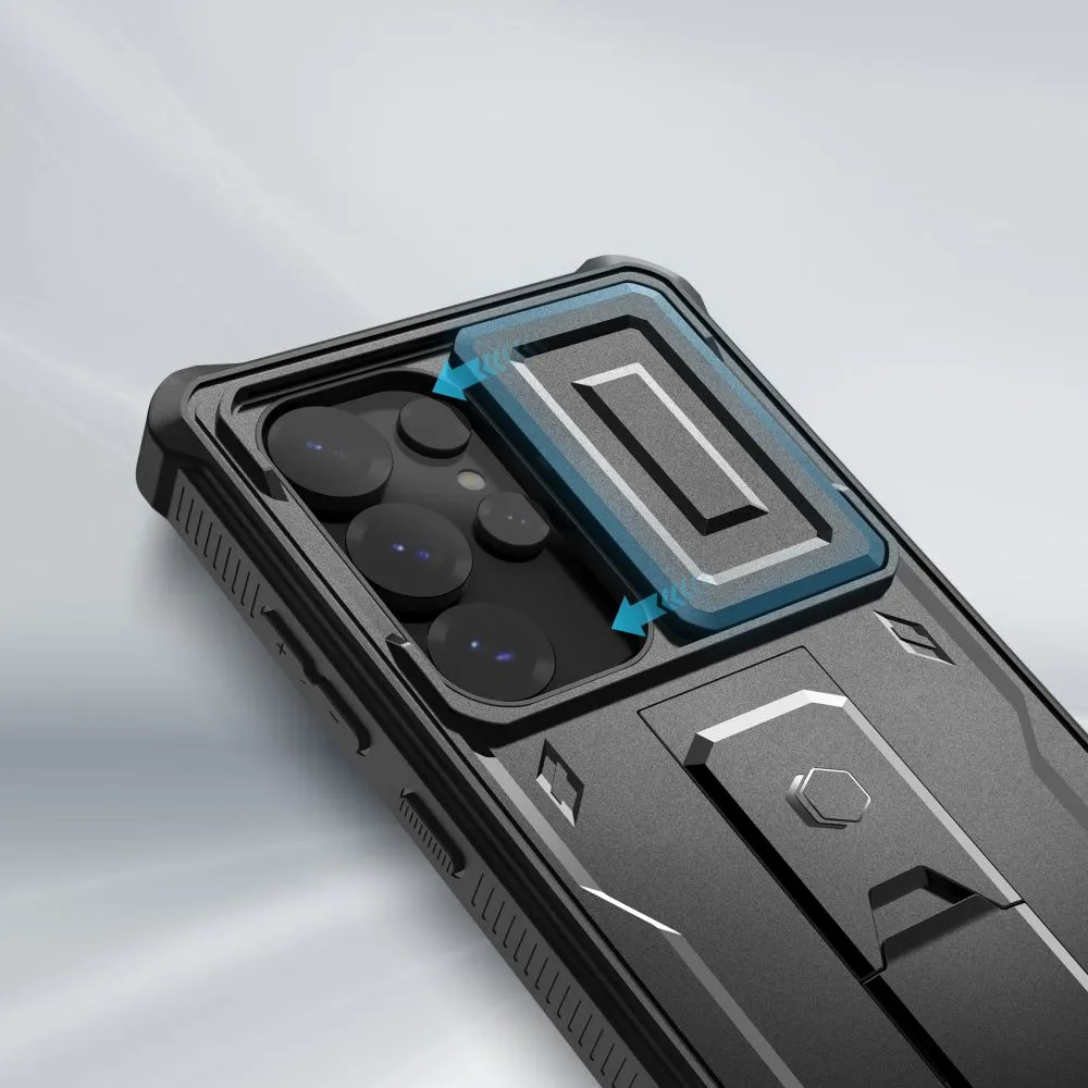 Samsung Galaxy S25 Ultra skal svart TECH-PROTECT KEVLAR CAM+