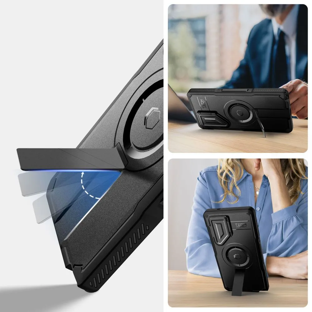 Samsung Galaxy S25 Ultra vāciņš melns TECH-PROTECT KEVLAR MAGSAFE+