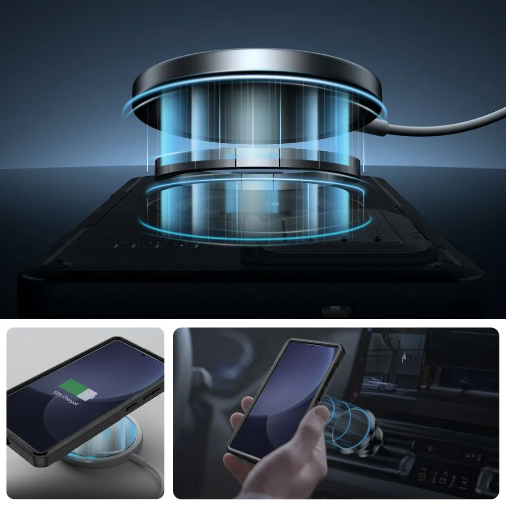 Samsung Galaxy S25 Ultra vāciņš melns TECH-PROTECT KEVLAR MAGSAFE+