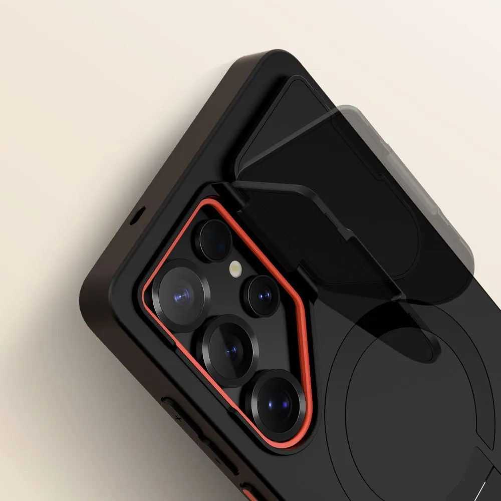 Samsung Galaxy S25 Ultra vāciņš melns TECH-PROTECT KEVLAR AURA MAGSAFE