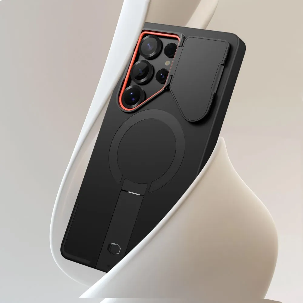 Samsung Galaxy S25 Ultra vāciņš melns TECH-PROTECT KEVLAR AURA MAGSAFE