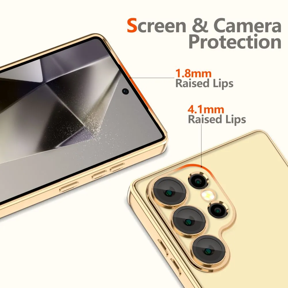 Samsung Galaxy S25 Ultra vāciņš zeltīts TECH-PROTECT MAGFLEX MAGSAFE