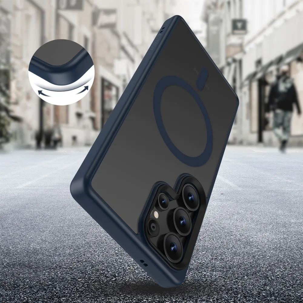 Samsung Galaxy S25 Ultra чехол синий TECH-PROTECT MAGMAT MAGSAFE