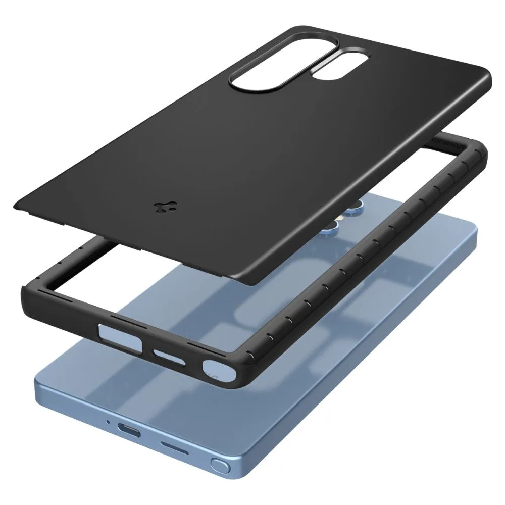 Samsung Galaxy S25 Ultra vāciņš melns SPIGEN THIN FIT MAG MAGSAFE